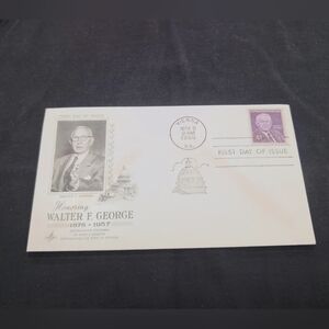 Walter F. George November 5th 1960 Georgia Original First Day Cover